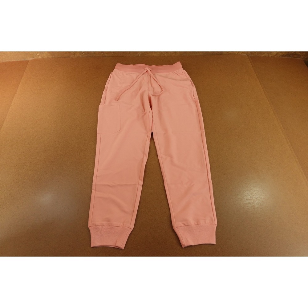 Mandala Womens Petite XS Dusty Pink High Waisted Jogger Scrub Pants NWT
